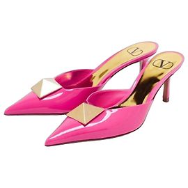 Valentino Garavani Mule Onestud in vernice rosa