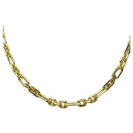 Autre Marque Collana a Catena Figaro in Argento 925 Placcata Oro