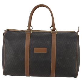 Christian Dior Vintage Honeycomb Boston in Tela e Pelle