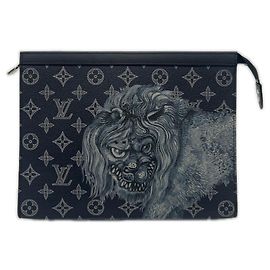 Clutch Louis Vuitton Monogram Savannah Pochette Voyage