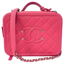 Borsa a tracolla Chanel CC Filigree Vanity Chain
