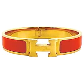 Bracelet jonc en émail HERMES Clic Clac PM - Hermès