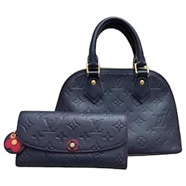 Set Louis Vuitton Alma BB e Portafoglio Marguerite Monogram Edizione Limitata - Blu Navy