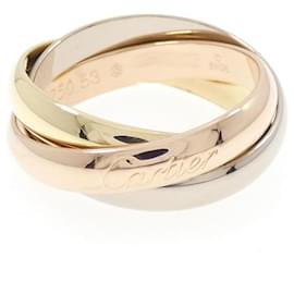 Anello Cartier Trinity in oro bianco rosa e giallo 18K