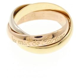 Anello Cartier Trinity in oro rosa bianco e giallo 18K