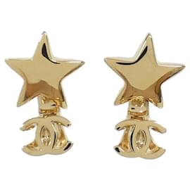 Pendientes de botón en oro Chanel ABH471