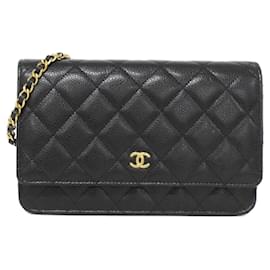 Chanel Timeless Classic Line Geldbörse mit Kette AP0250