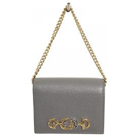Gucci Bi-fold Wallet aus grauem Leder