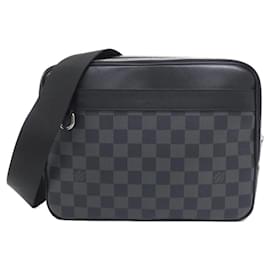 Borsa a tracolla Louis Vuitton Damier Graphite Trocadero Messenger PM N40087