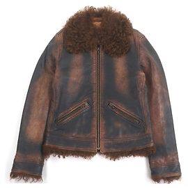 Dolce & Gabbana Chaqueta de piel de cordero y piel Dolce&Gabbana