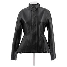 Chaqueta de cuero negra Alaïa Talla 38