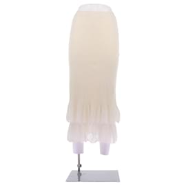 Falda Bottega Veneta de algodón beige M