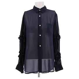 Blaue Bluse Comme Des Garcons Polyester L
