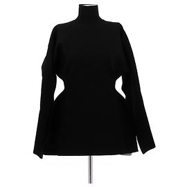 Jersey de cuello alto negro Balenciaga de viscosa