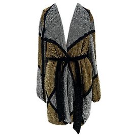Chaqueta de lentejuelas Retrofête Plateada Viscosa S