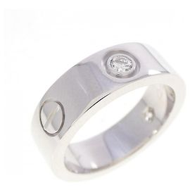Anillo Cartier Love con medio diamante