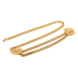 Cintura a catena Chanel Vintage Coco Mark con motivo leone