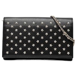 Borsa a tracolla portafoglio Saint Laurent Star Studded Chain