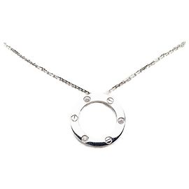 Collana con Pendente a Catena Cartier Love Circle 3 Diamanti