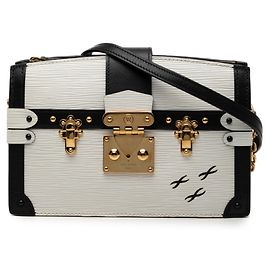 Borsa a tracolla con catena Louis Vuitton Epi Trunk Clutch