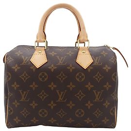 Louis Vuitton Marrom Monogram Speedy 25