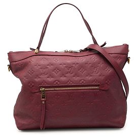 Louis Vuitton Red Monogram Empreinte Bastille PM
