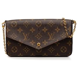 Borsa a tracolla Louis Vuitton Monogram Pochette Felicie Chain