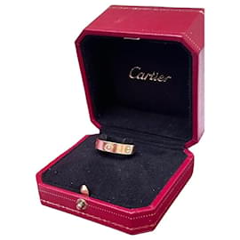 Cartier Love Ring Large Modell Rosa Saphir 18k Gold