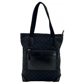 Borsa Tote Gucci in tela nera