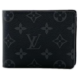 Portafoglio bi-fold Louis Vuitton Monogram Eclipse Portefeuille Slender