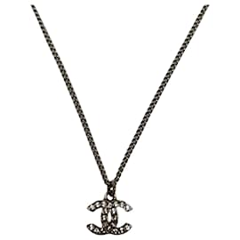 Collana CHANEL Coco Mark in strass argento - Chanel
