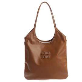 Borsa a tracolla Miu Miu in pelle marrone