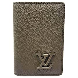 Louis Vuitton Khaki Cowhide Business Card Case