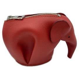 Pochette Elephant in pelle Loewe rosso