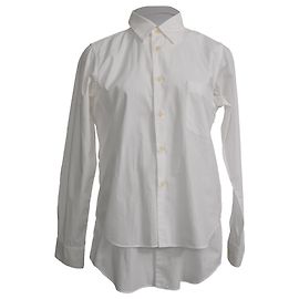 Comme Des Garcons Camicia a strati nera Comme Des Garçons in cotone bianco