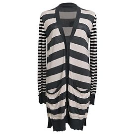 Cárdigan de punto a rayas Max Mara en seda multicolor