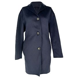 Cappotto monopetto Mansur Gavriel in cashmere blu navy