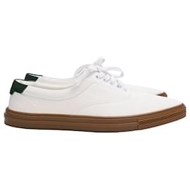  Saint Laurent Club Low-Top Sneakers in White Canvas