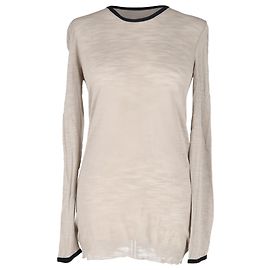 Stella Mc Cartney T-shirt à col rond Stella McCartney en viscose crème