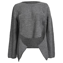 Comme Des Garçons Cut-Out Pullover aus Acryl in Grau - Comme Des Garcons