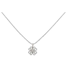 Autre Marque Collana in oro bianco 10K e diamanti