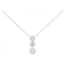 Autre Marque Collana Fiore in Diamanti Au750
