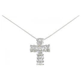 Autre Marque Collana con Diamanti Pt900 Pt850