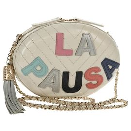 Chanel La Pausa Evening Chevron Lambskin with Applique