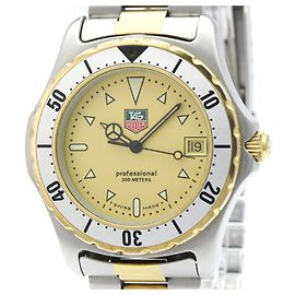 Tag Heuer 2000 Professional Gold Plated Steel Quartz Armbanduhr