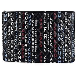 Clutch Chanel Nero e Multicolore