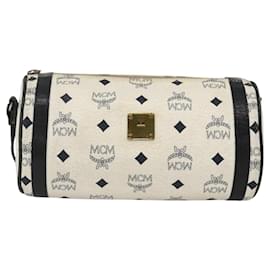 Borsa a mano MCM Visetos in pelle bianca