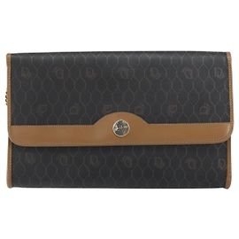 Christian Dior Vintage Honeycomb chain Canvas