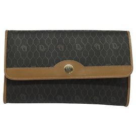 Christian Dior Vintage Honeycomb chain Canvas