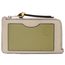 Monedero de piel gris Loewe